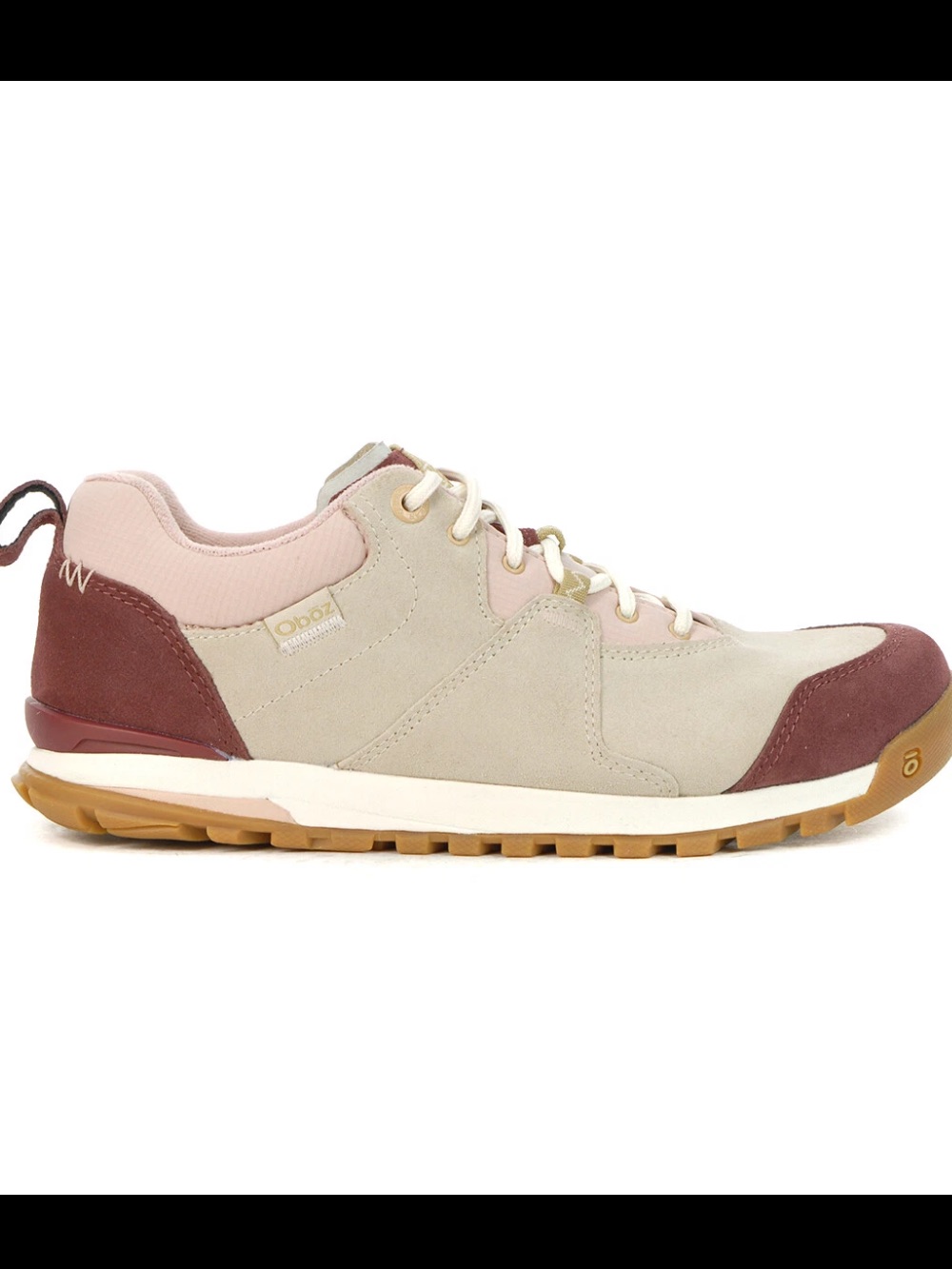 Oboz Footwear Women’s Emma Low Suede Sneaker In Dusty Rose